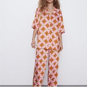 Zara 2-Piece Shirt & Pants Co-ords Set S